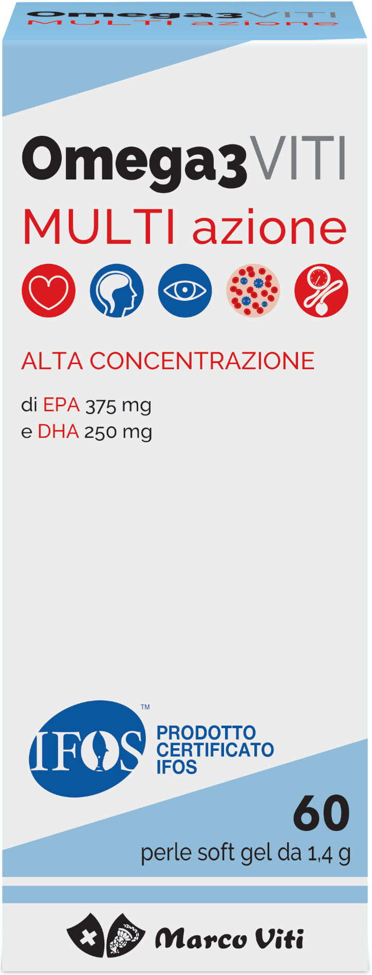 MARCO VITI Omega3 Viti Multi Azione 60 Perle Softgels