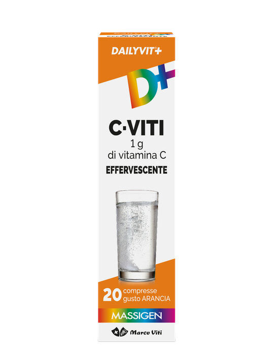 MASSIGEN Dailyvit+ C-Viti 20 Compresse Effervescenti Arancia