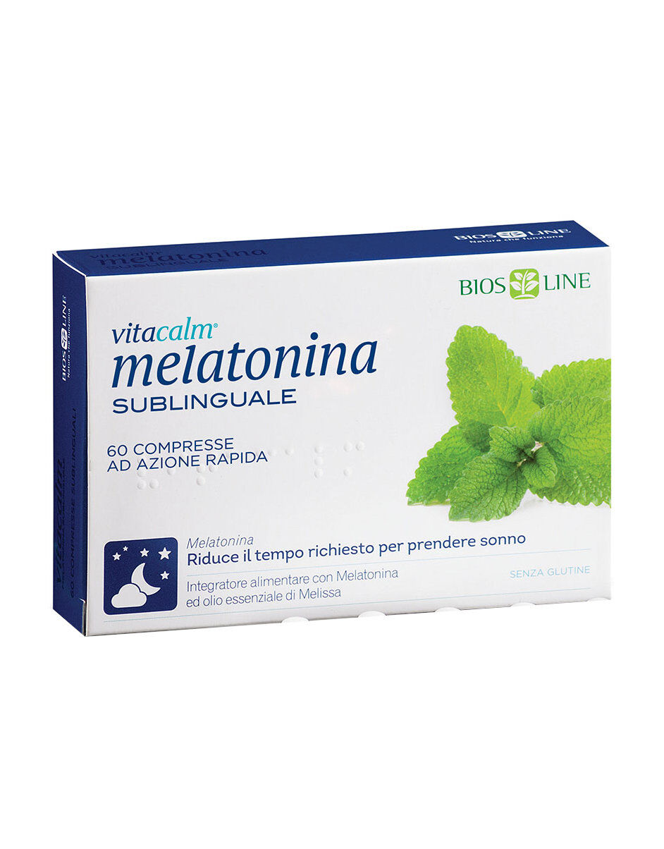 BIOS LINE Vitacalm - Melatonina Sublinguale 60 Compresse