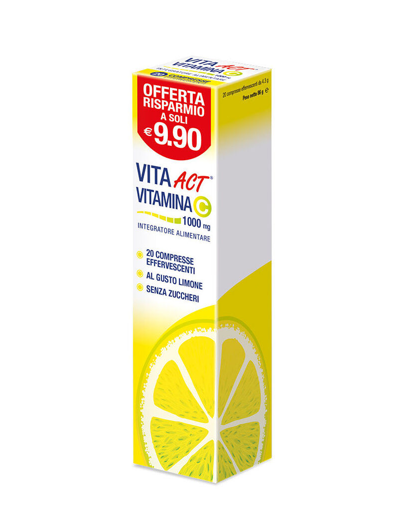 LINEA ACT Vita Act Vitamina C 20 Compresse Effervescenti Limone