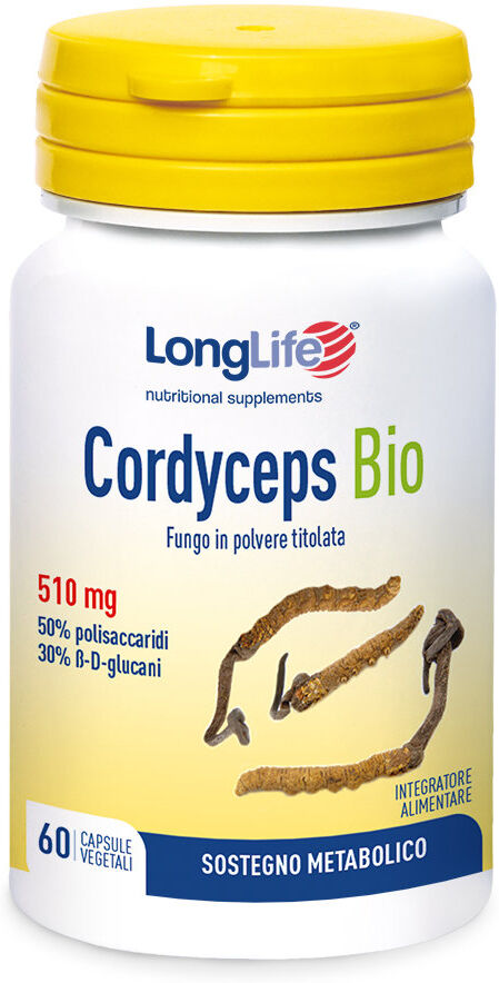 LONG LIFE Cordyceps Bio 510 Mg 60 Capsule Vegetali