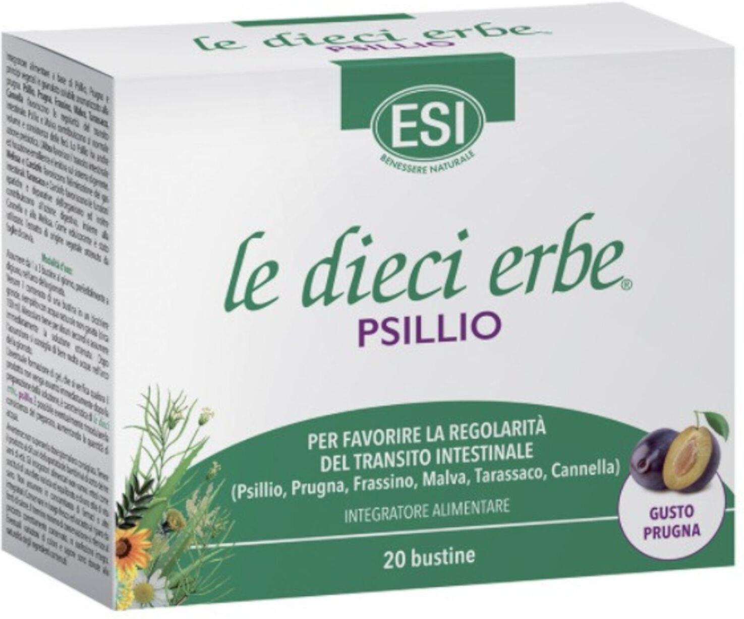 Esi - Le Dieci Erbe Psillio 20 Bustine