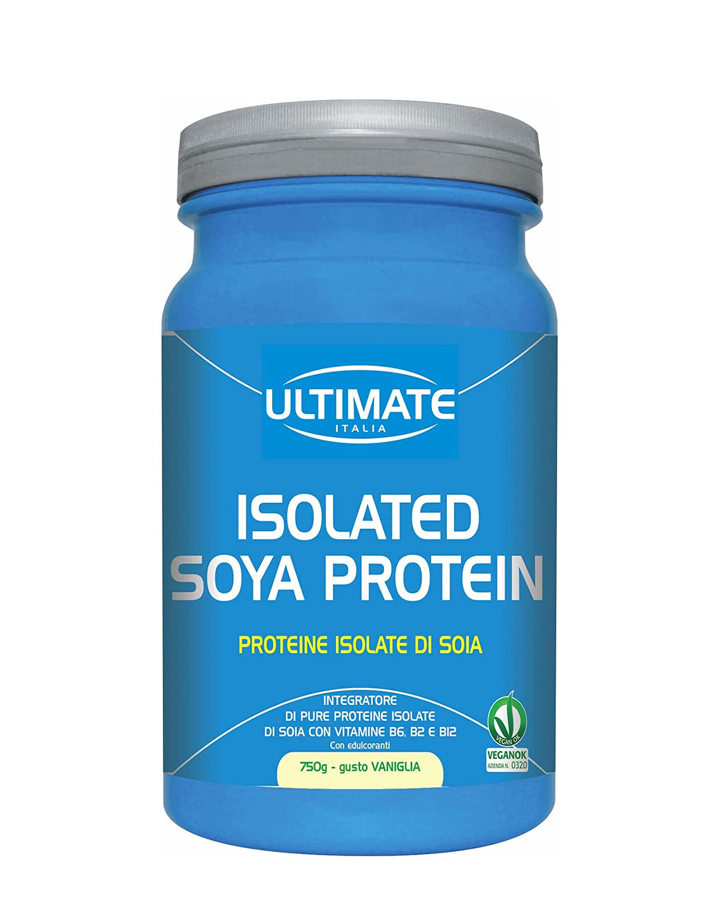 ULTIMATE ITALIA Isolated Soya Protein 750 Grammi Vaniglia