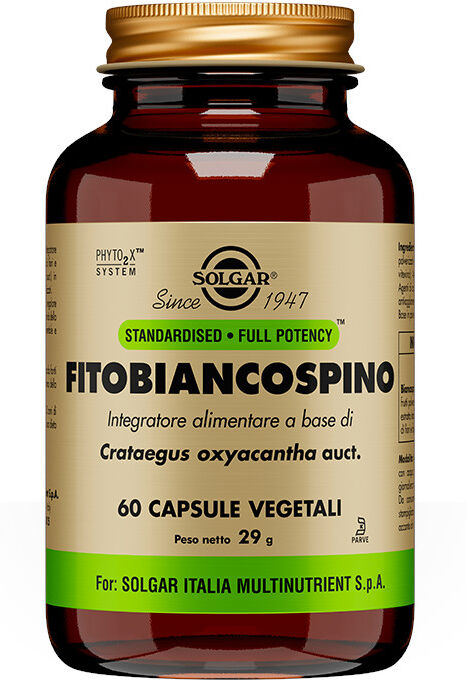 SOLGAR Fitobiancospino 60 Capsule Vegetali