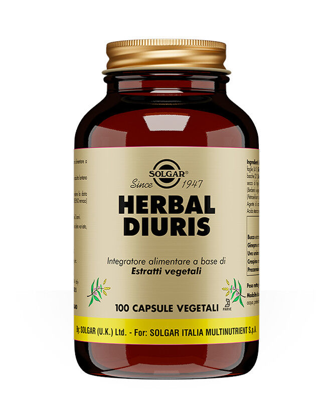 SOLGAR Herbal Diuris 100 Capsule Vegetali