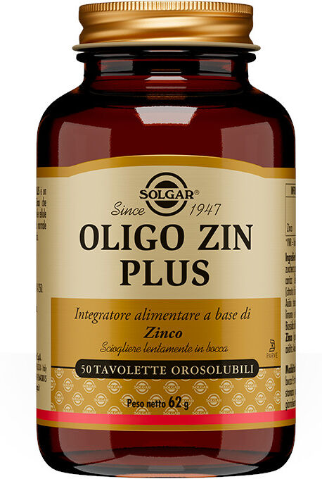 SOLGAR Oligo Zin Plus 50 Tavolette Orosolubili