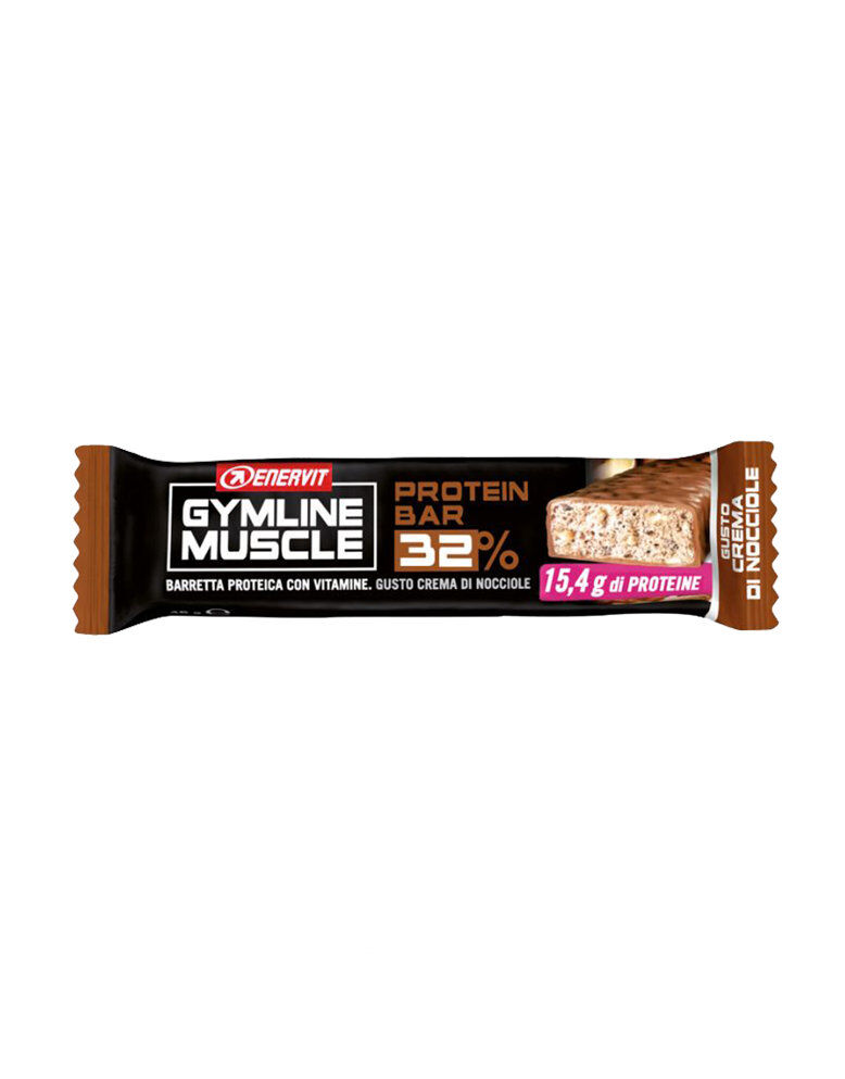 ENERVIT Gymline Muscle Protein Bar 32% 1 Barretta Da 48 Grammi Crema Di Nocciole