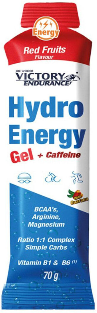 WEIDER Victory Endurance Hydro Energy + Caffeine 1 Gel Da 70 Grammi Frutti Rossi