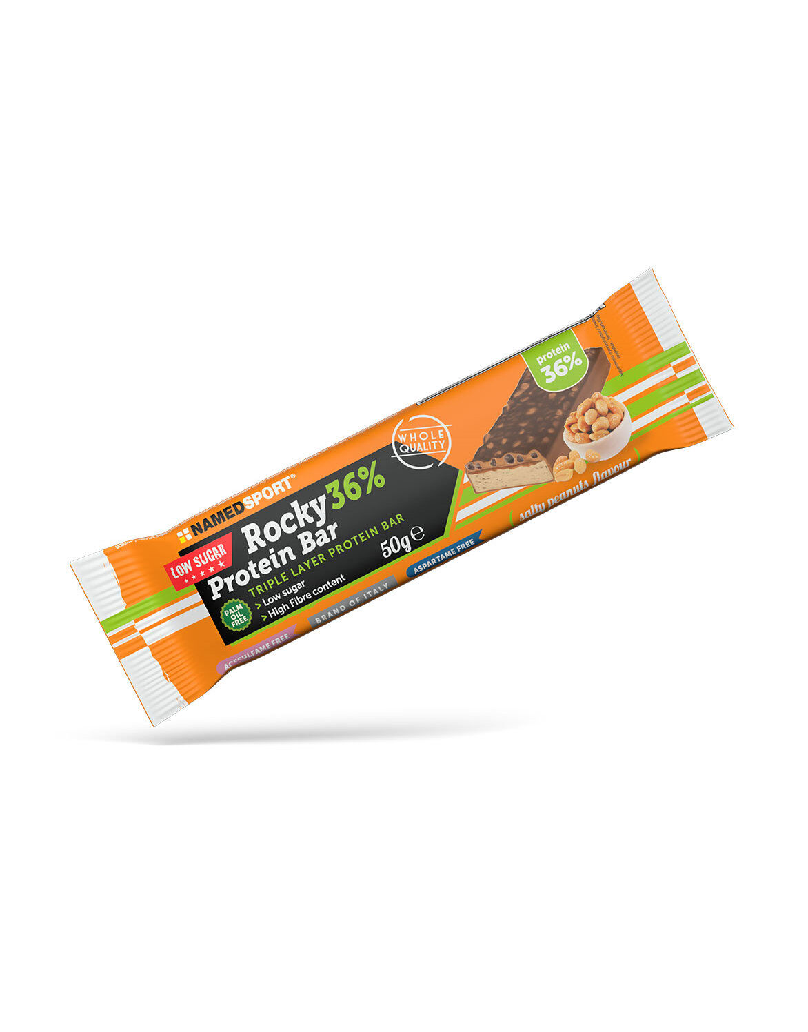 NAMED SPORT Rocky 36% Protein Bar 50 Grammi Doppio Cioccolato