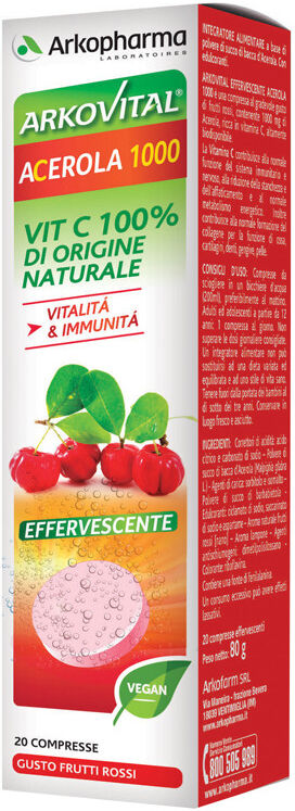 ARKOPHARMA Arkovital - Acerola 1000 20 Compresse Effervescenti