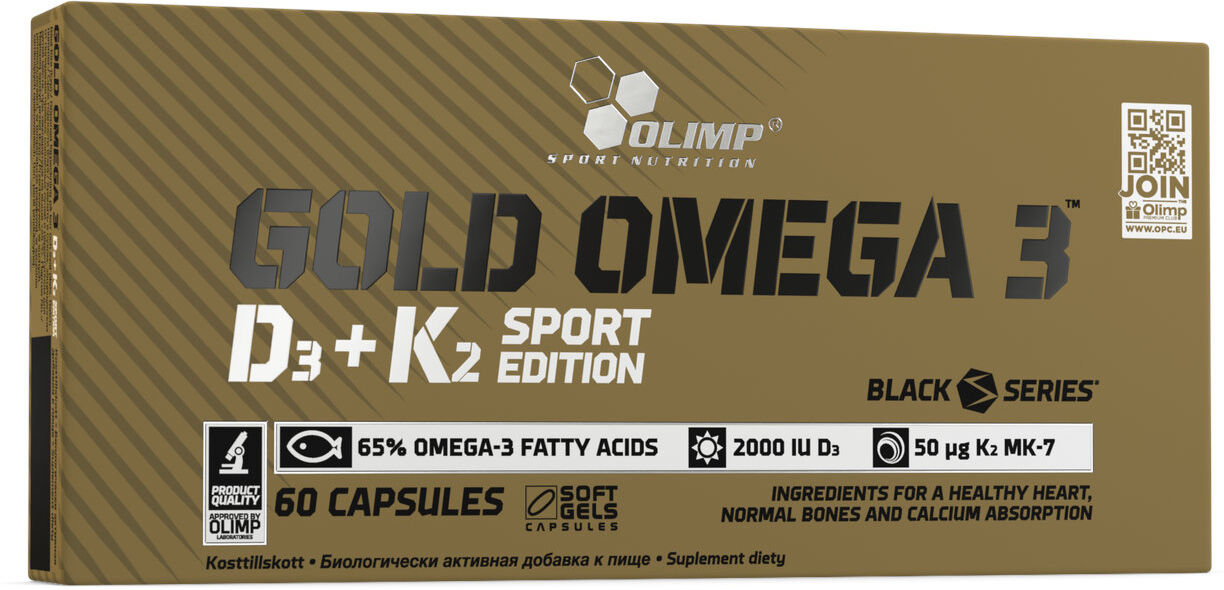 OLIMP Gold Omega 3 D3 + K2 Sport Edition 60 Capsule