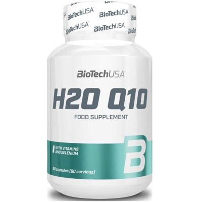 BioTechUSA H2O Q10 Promuove Salute e Resistenza Antiossidante Vitamina C & E - 60 Capsule BioTechUSA H2O Q10 Promuove Salute e Resistenza Antiossidante Vitamina C & E - 60 Capsule