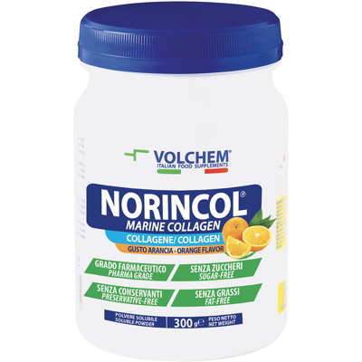 Volchem - Norincol Collagen - Arancia - 300 g - Integratore alimentare Volchem - Norincol Collagen - Arancia - 300 g - Integratore alimentare