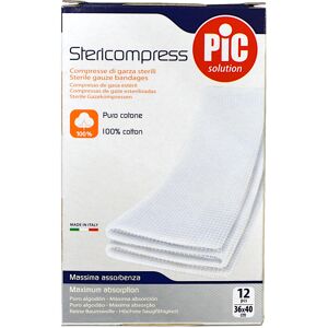 PIC Stericompress Compresse Di Garza Sterili 12 Pcs 36x40cm