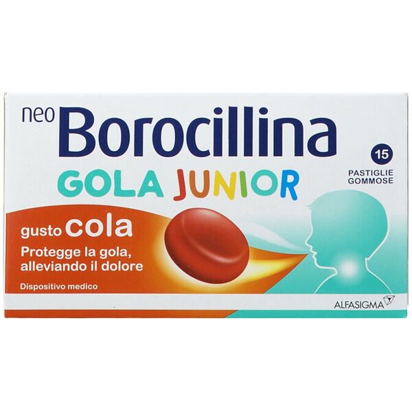 neoborocillina gola junior 15 pastiglie cola