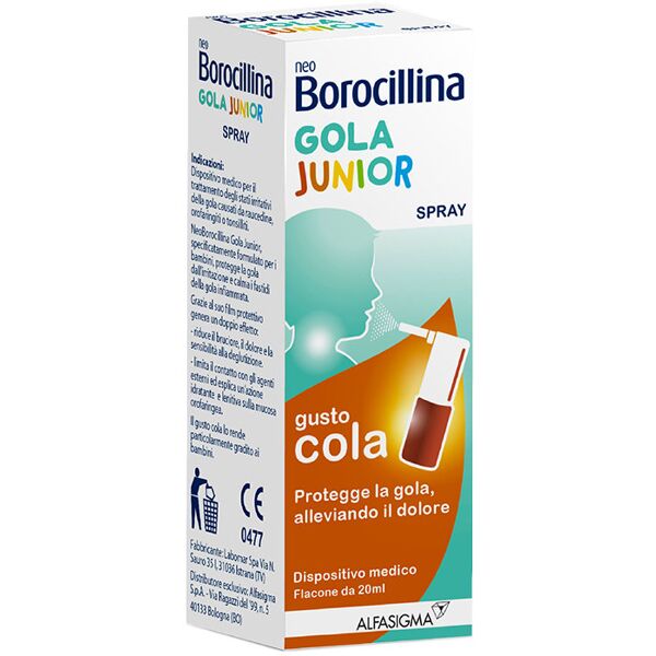 neoborocillina gola junior spray 20ml