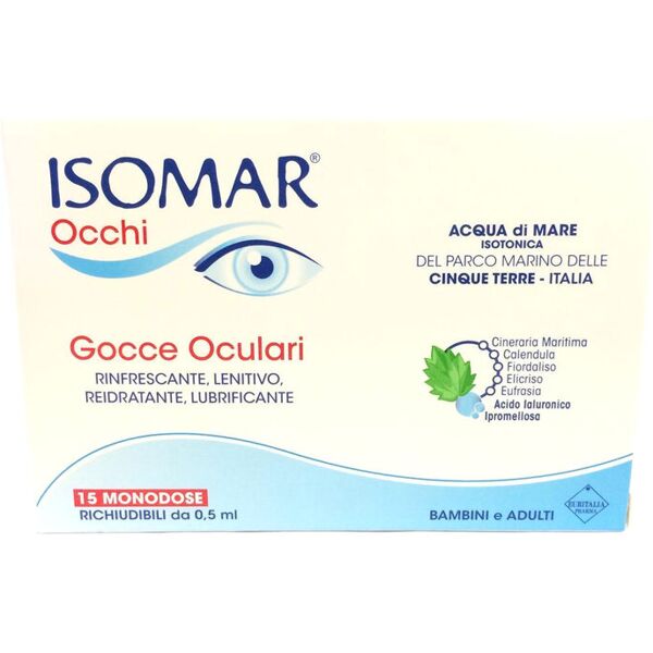 isomar occhi gocce oculari 15 flaconicini monodose da 0,5 ml