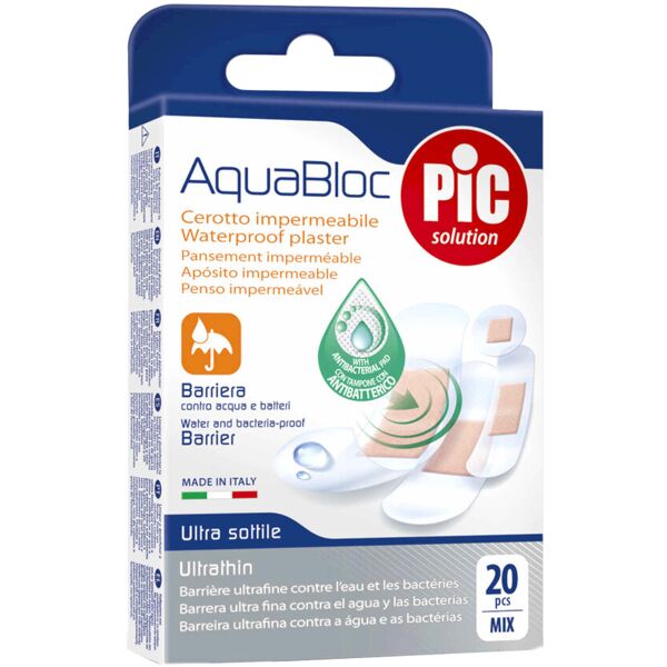 pic aqua bloc cerotto impermeabile 20 pcs mix