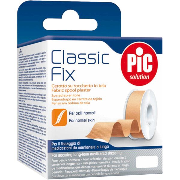 pic classic fix cerotto su rocchetto in tela 2,5cm x 5m