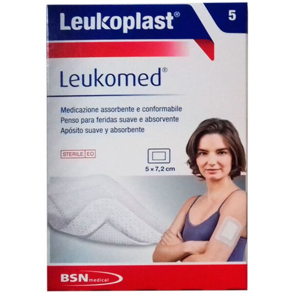 bsn medical leukoplast - leukomed 7,2x5cm 5 cerotti