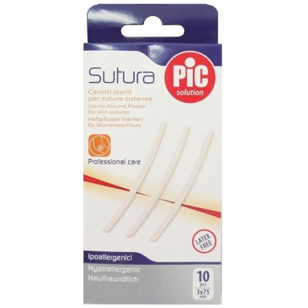 cerotto per sutura pic solution 10pcs 3x75mm