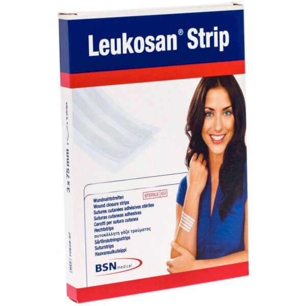 bsn medical leukosan strip 2 buste x 6 cerotti da 6mmx38mm