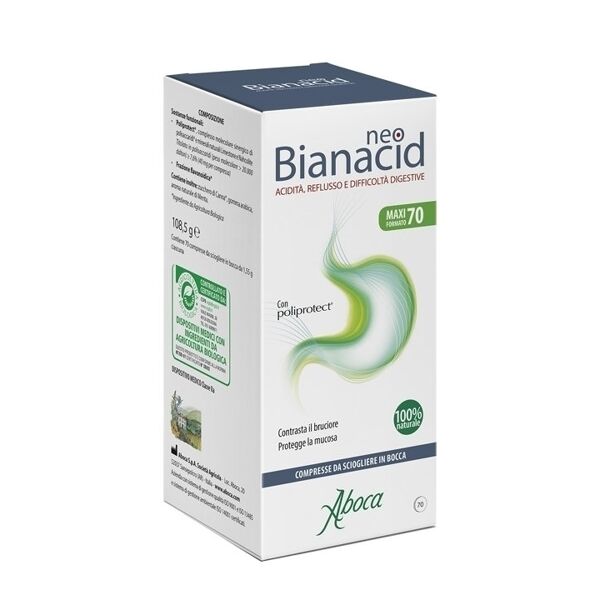 aboca neo bianacid acidità e reflusso 70 compresse masticabili