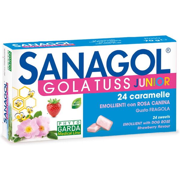 phyto garda sanagol - gola tuss junior 24 caramelle fragola