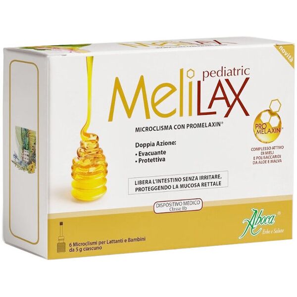 aboca melilax pediatric 6 microclismi monouso da 5 grammi