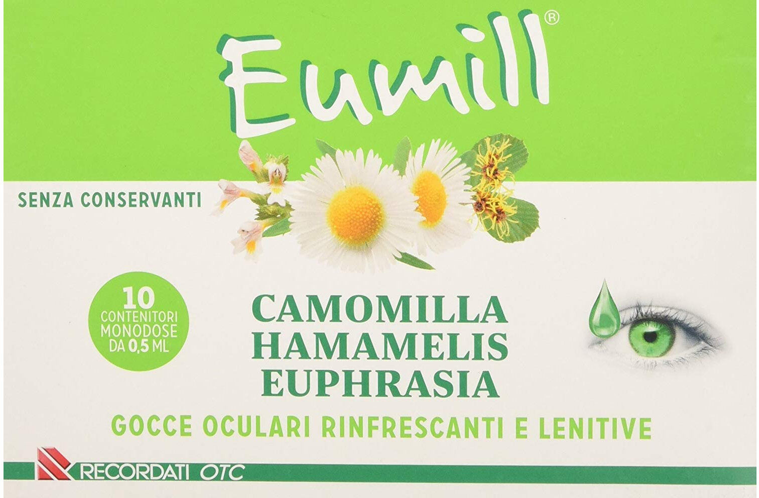 eumill gocce oculari rinfrescanti e lenitive 10 fiale da 0,5ml