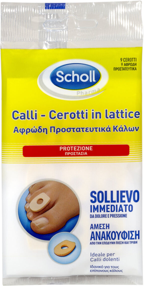 scholl calli cerotti in lattice 9 cerotti