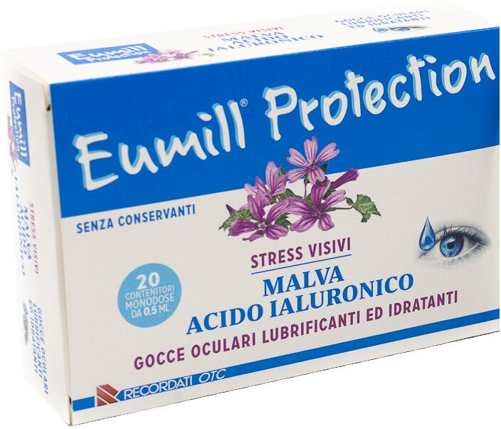 eumill protection stress visivi gocce oculari lubrificanti e idratanti 20 fiale da 0,5ml