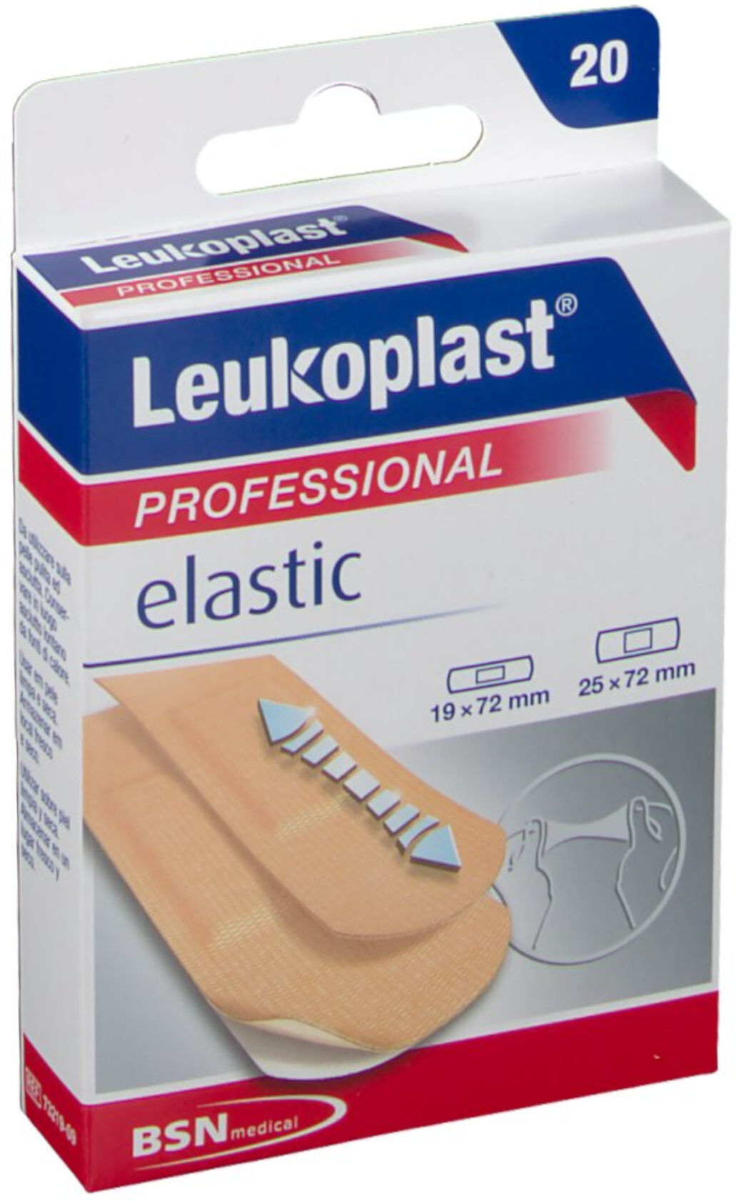 bsn medical leukoplast - elastic 20 cerotti x 2 m