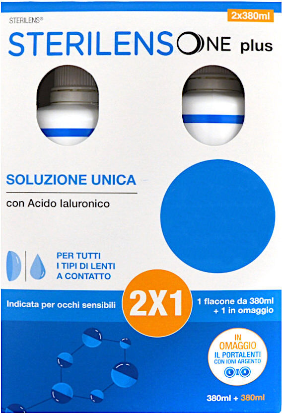 sterilens one plus - soluzione unica 2 flaconi da 380ml