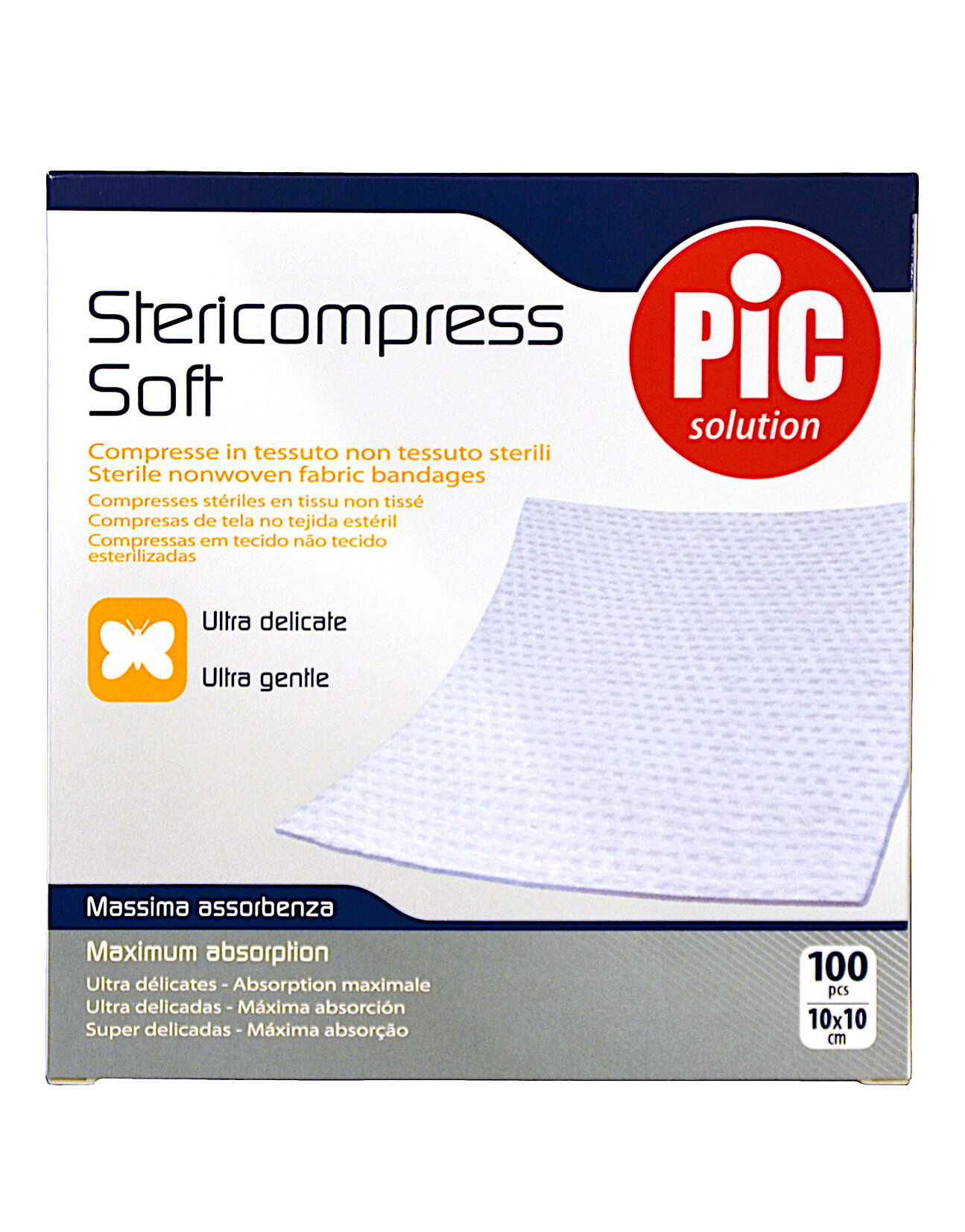 PIC Stericompress Soft Compresse In Tessuto Sterile 100 Pcs 10x10cm