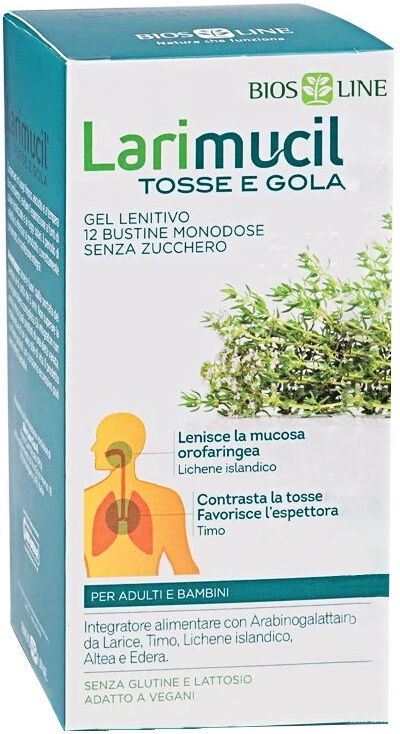 BIOS LINE Larimucil - Tosse E Gola 12 Bustine Da 10 Ml