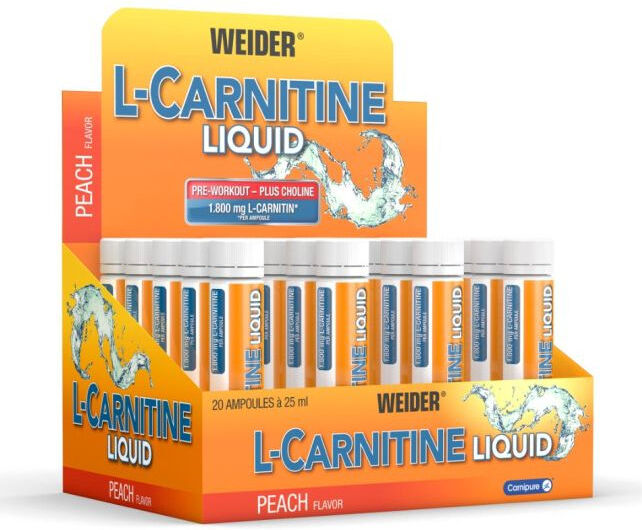 weider l-carnitine liquid 20 fiale da 25ml pesca