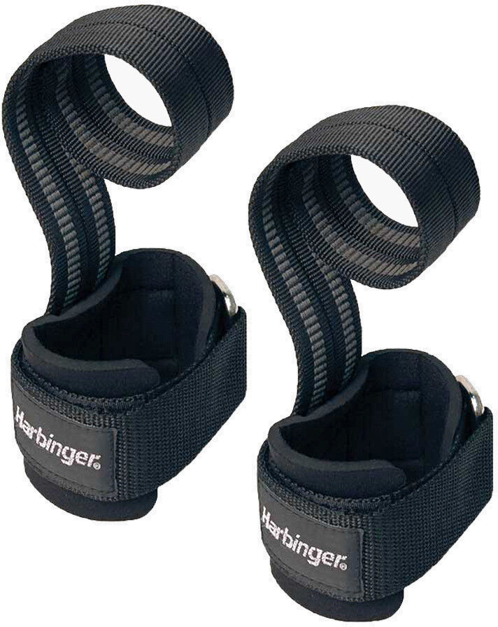 HARBINGER Big Grip Pro Lifting Straps Colore: Nero