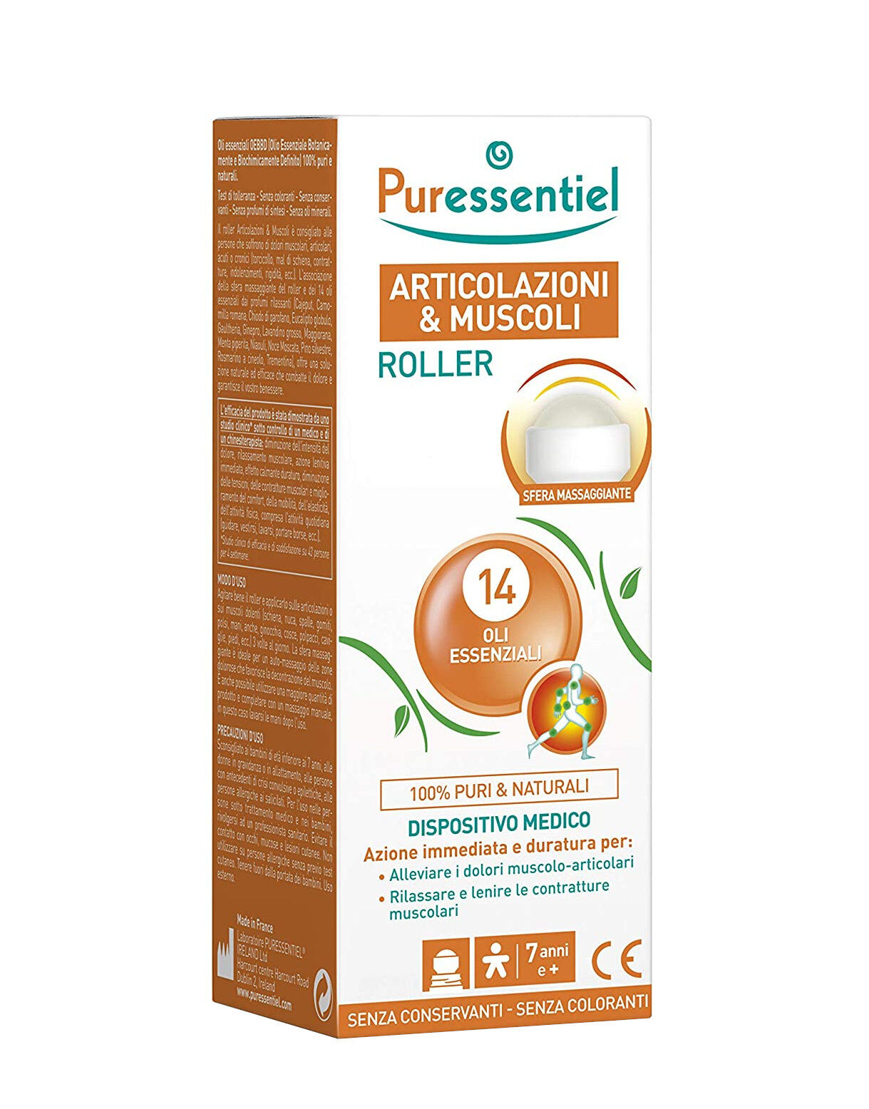 PURESSENTIEL Articolazioni E Muscoli - Pure Heat Roller 75 Ml