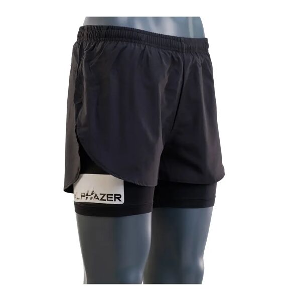 alphazer outfit pantalone corto donna v.2 colore: nero / nero 