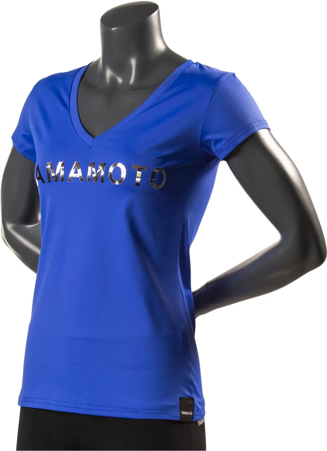 YAMAMOTO OUTFIT Lady TC-Shirt Logo Mirror Colore: Blu 