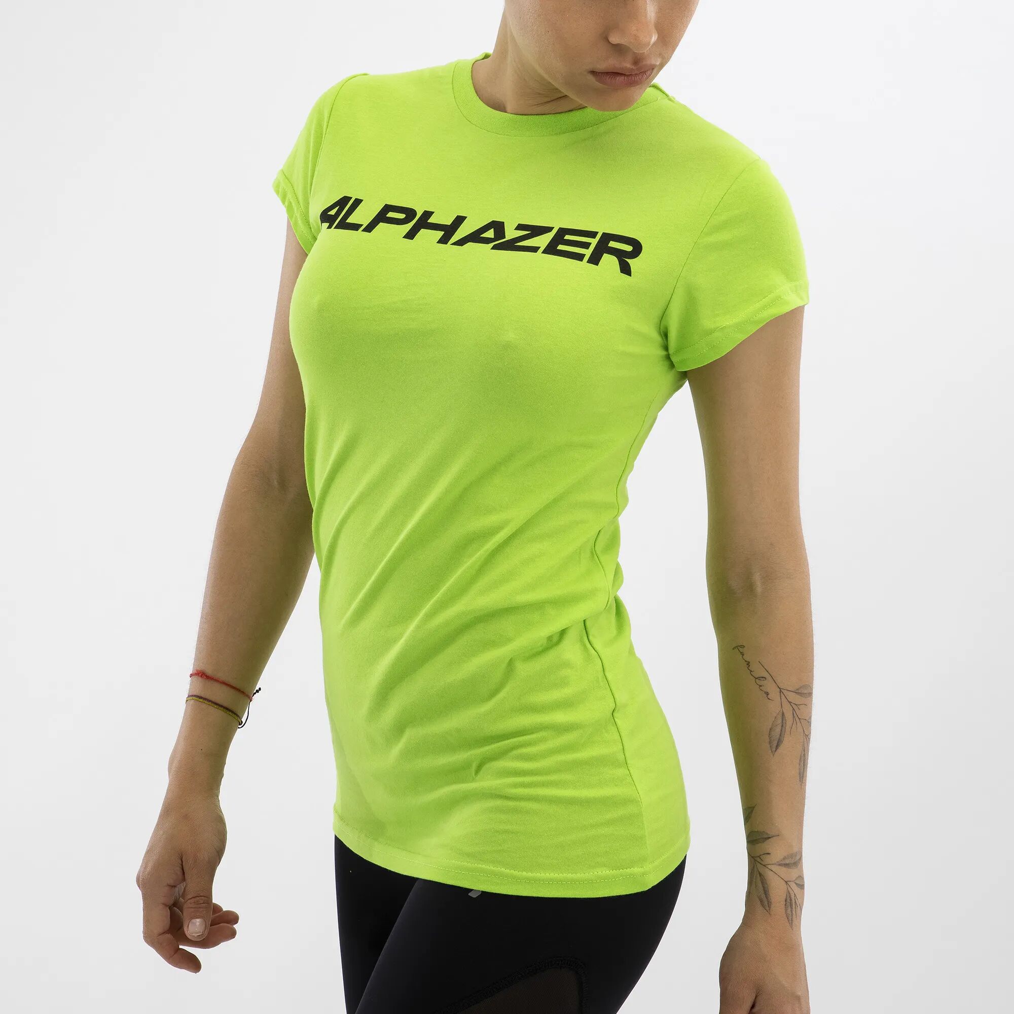 ALPHAZER OUTFIT T-Shirt Girocollo Donna 145 O.E. Colore: Verde 