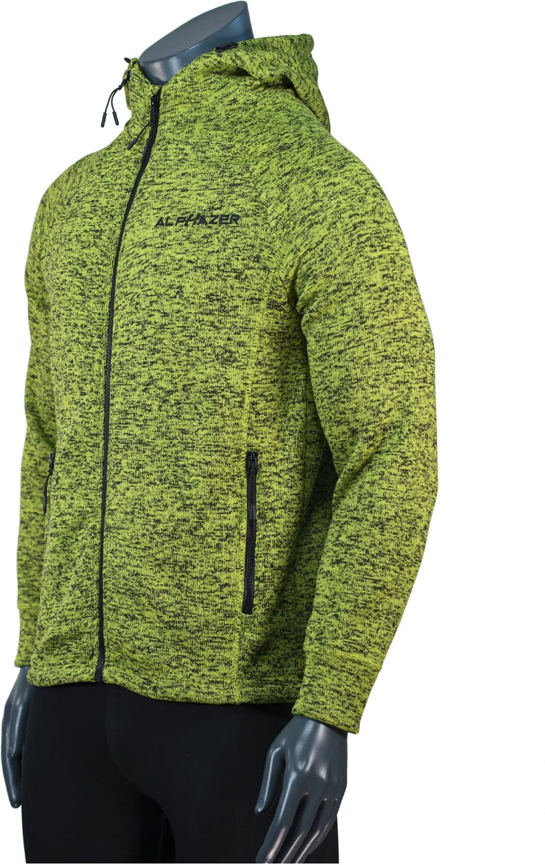 ALPHAZER OUTFIT Felpa Melange Uomo Colore: Verde 