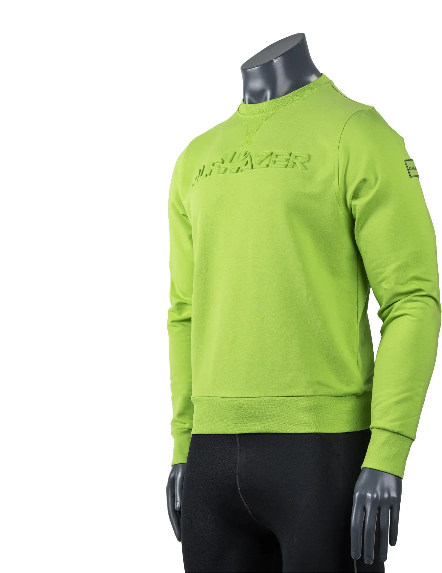 ALPHAZER OUTFIT Felpa Goffrata Uomo Colore: Verde 