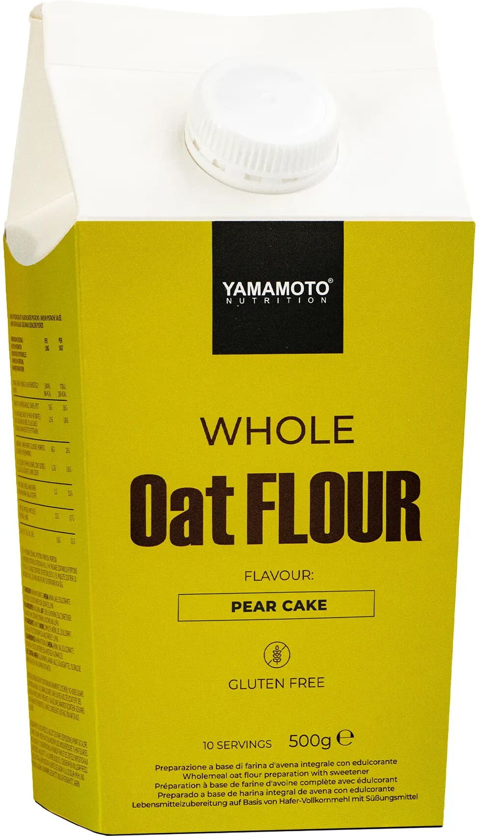 YAMAMOTO NUTRITION Whole Oat Flour Pear Cake Flavour 500 grammi 