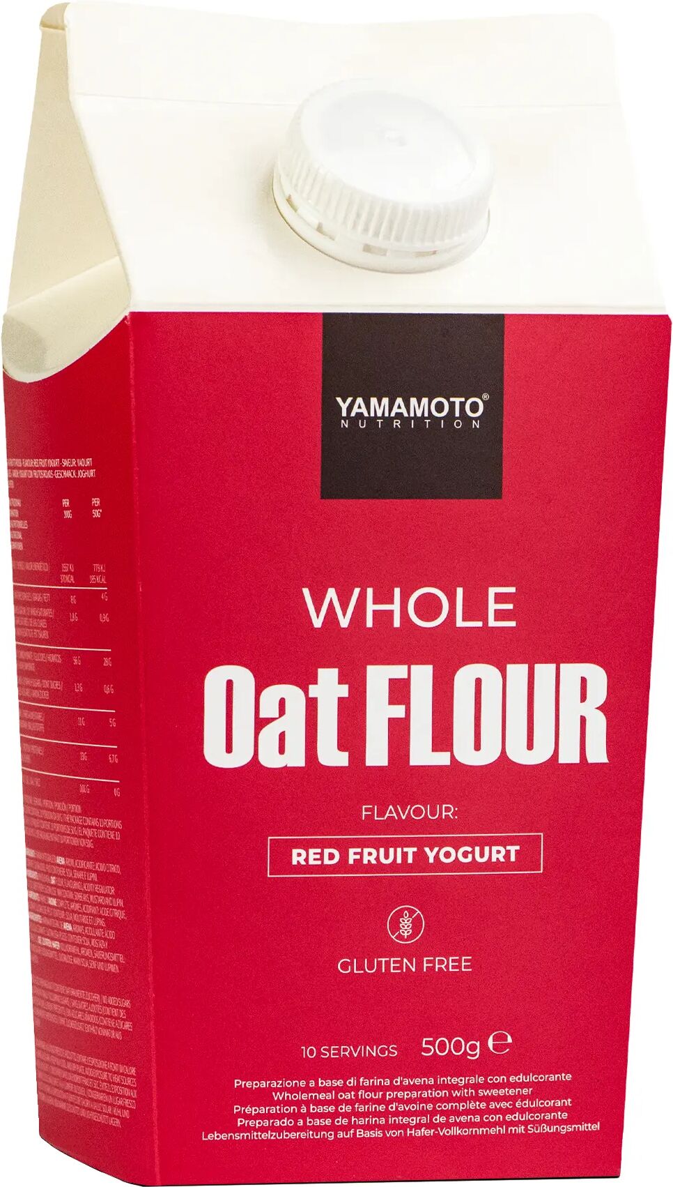 YAMAMOTO NUTRITION Whole Oat Flour Red Fruit Yogurt 500 grammi 