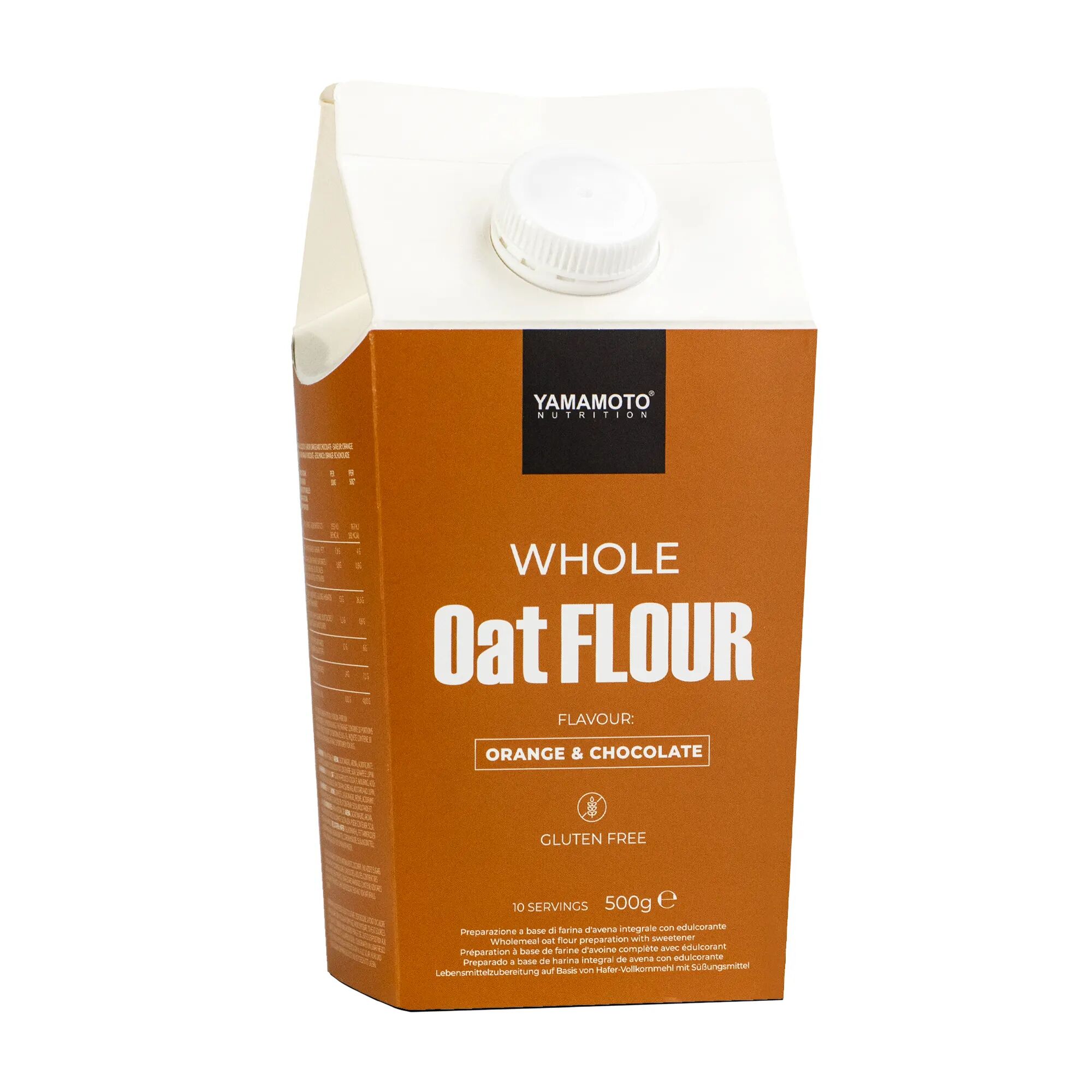 YAMAMOTO NUTRITION Whole Oat Flour Orange & Chocolate Flavour 500 grammi 