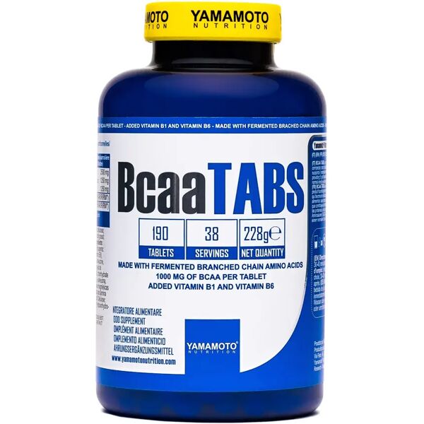 yamamoto nutrition bcaa tabs 190 compresse 