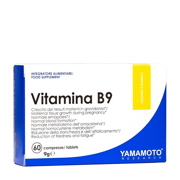 yamamoto research vitamina b9 acido folico 400mcg 60 compresse 