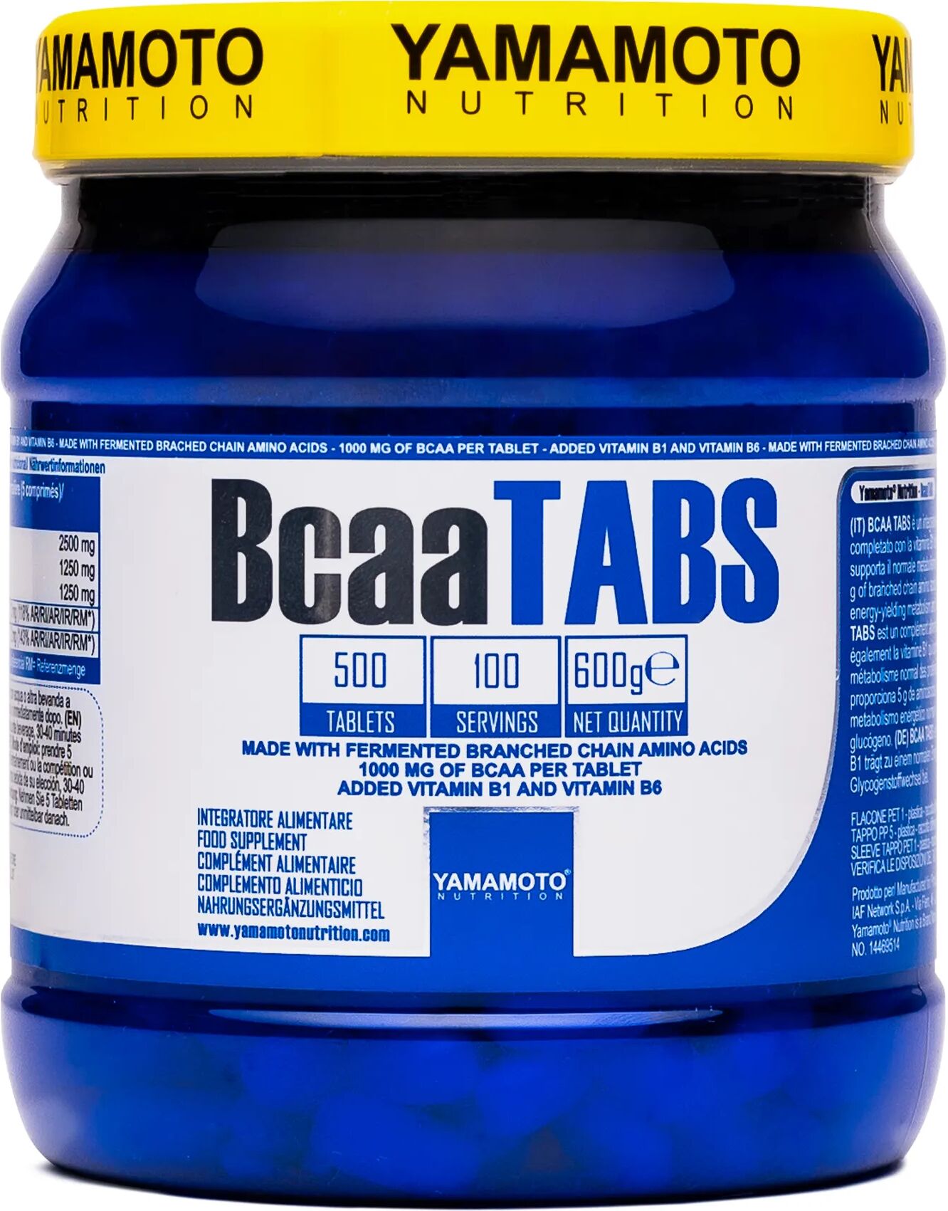 yamamoto nutrition bcaa tabs 500 compresse 